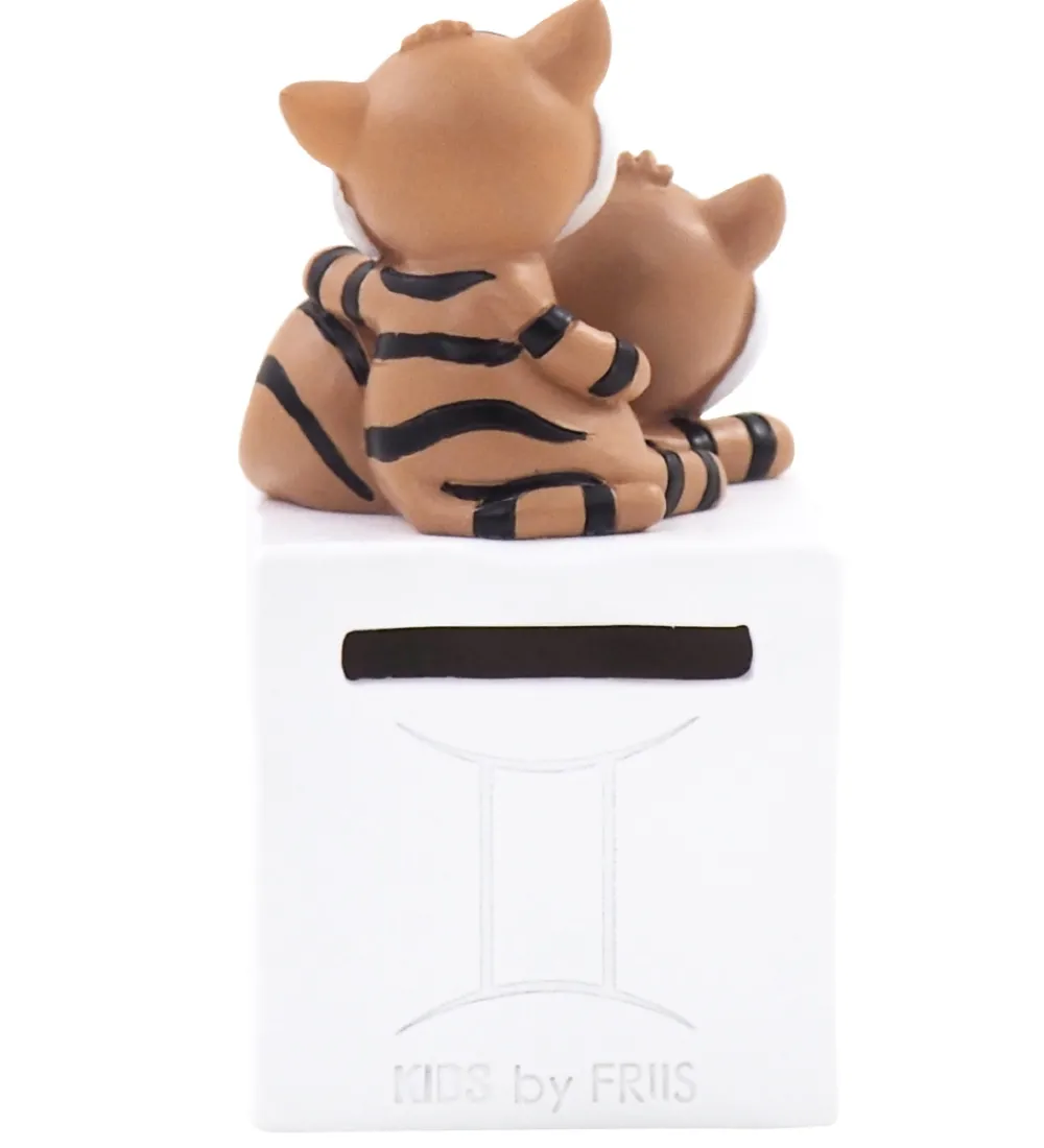 Kids by Friis Sparegrise|Sparebøsse - 6x6x11 cm - Tvillingen