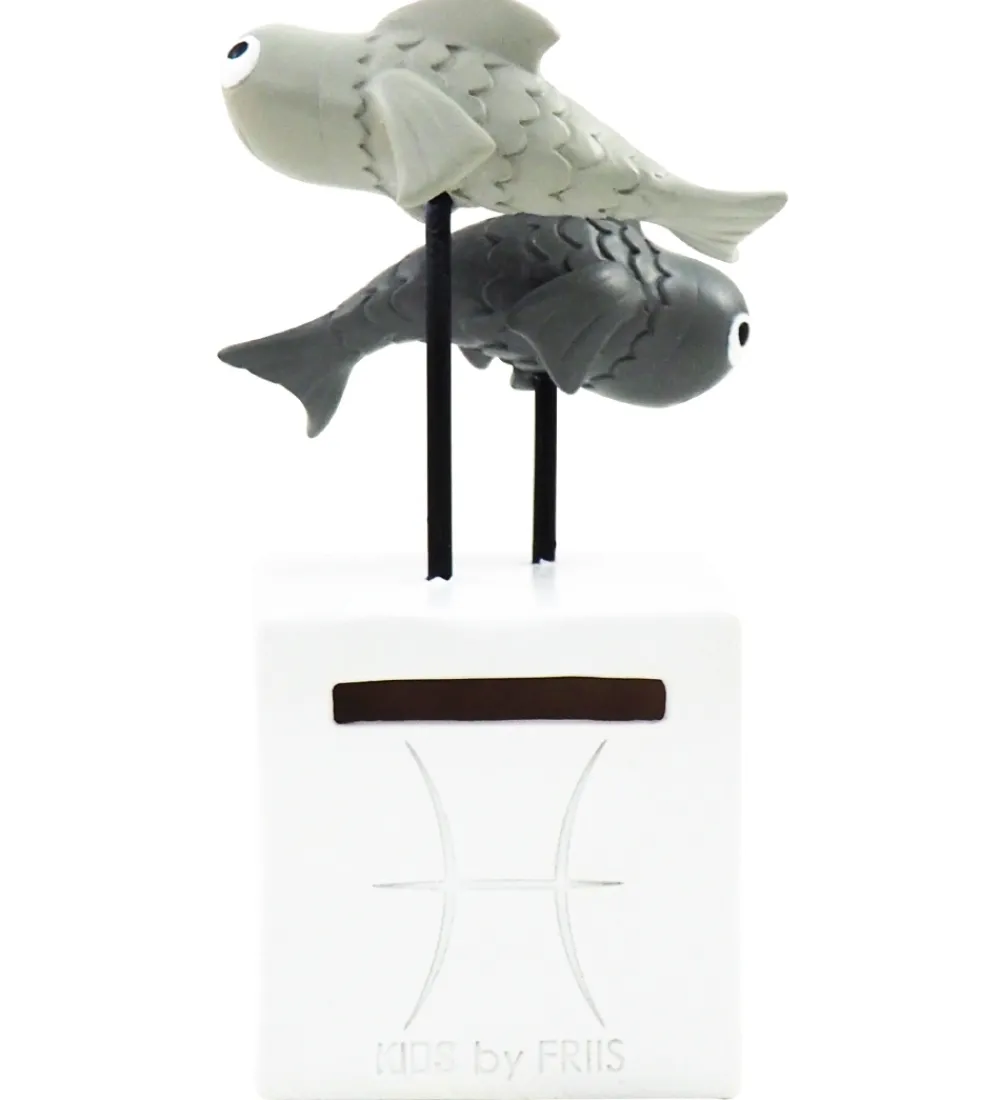 Kids by Friis Sparegrise>Sparebøsse - 6x6x13 cm - Fisken