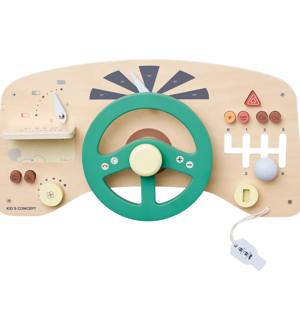 Kids Concept Trælegetøj|Aktivitetstavle - Træ - Bil