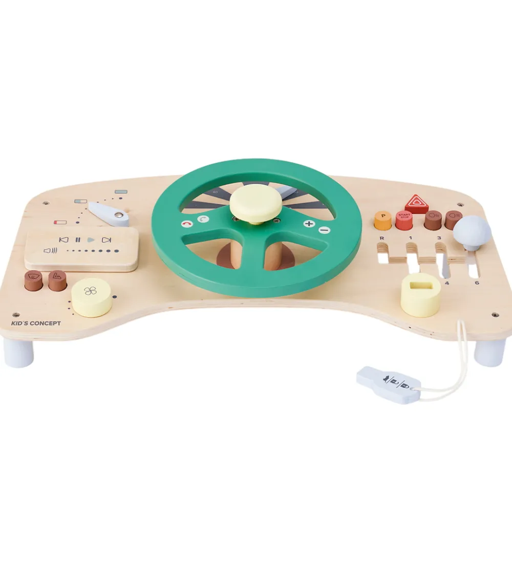 Kids Concept Trælegetøj|Aktivitetstavle - Træ - Bil