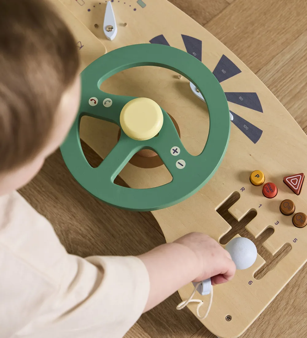 Kids Concept Trælegetøj|Aktivitetstavle - Træ - Bil