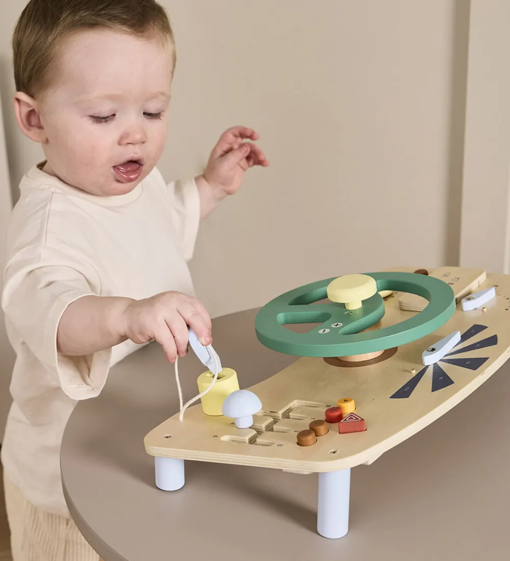 Kids Concept Trælegetøj|Aktivitetstavle - Træ - Bil