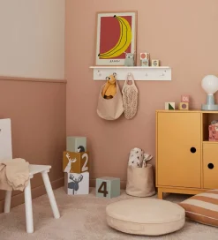 Kids Concept Hylder|Hylde m. Knager - 60x10 cm - Træ - Hvid