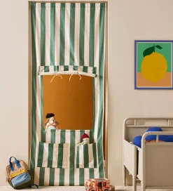 Kids Concept Legetelte|Legetelte|Kiosk-Dør - Stripe Green