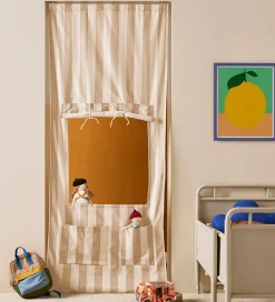 Kids Concept Legetelte|Legetelte>Kiosk-Dør - Stripe Beige