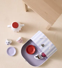 Børn Kids Concept Foldekasser|Opbevaring>Legekuffert - Hvid/Blå m. Mumitrolde