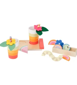 Kids Concept Trælegetøj|Rolleleg|Legemad - Træ - Drikkesæt