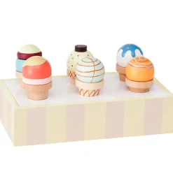 Kids Concept Rolleleg|Legemad|Legemad - Træ - 26 cm - Is