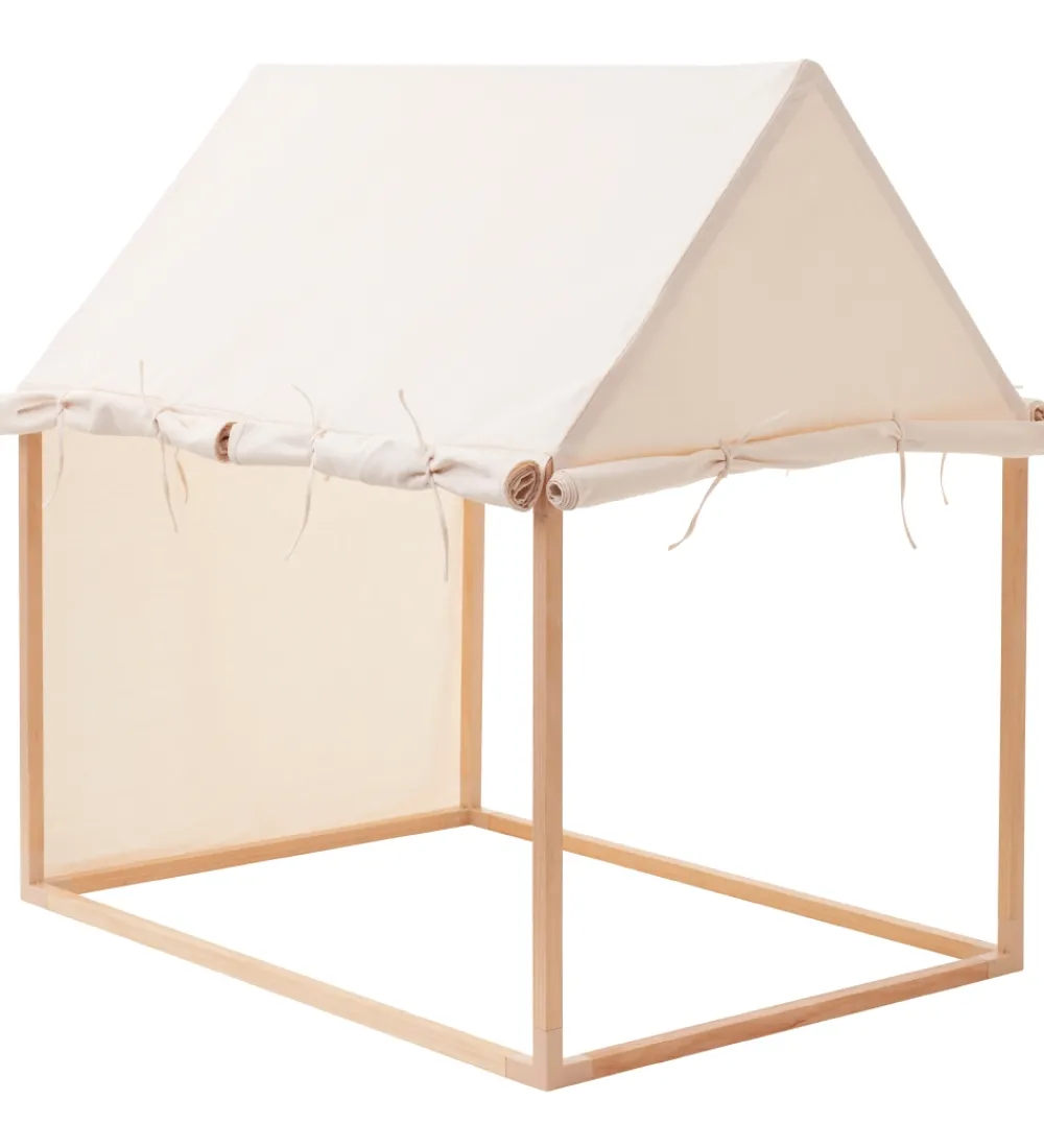 Kids Concept Legetelte|Legetelte>Legetelt - Hus - 110x84 cm - Naturhvid