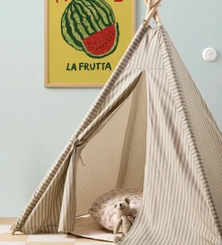 Kids Concept Legetelte|Legetelte|Legetelt - Tipi Stripe - Blå/Hvid