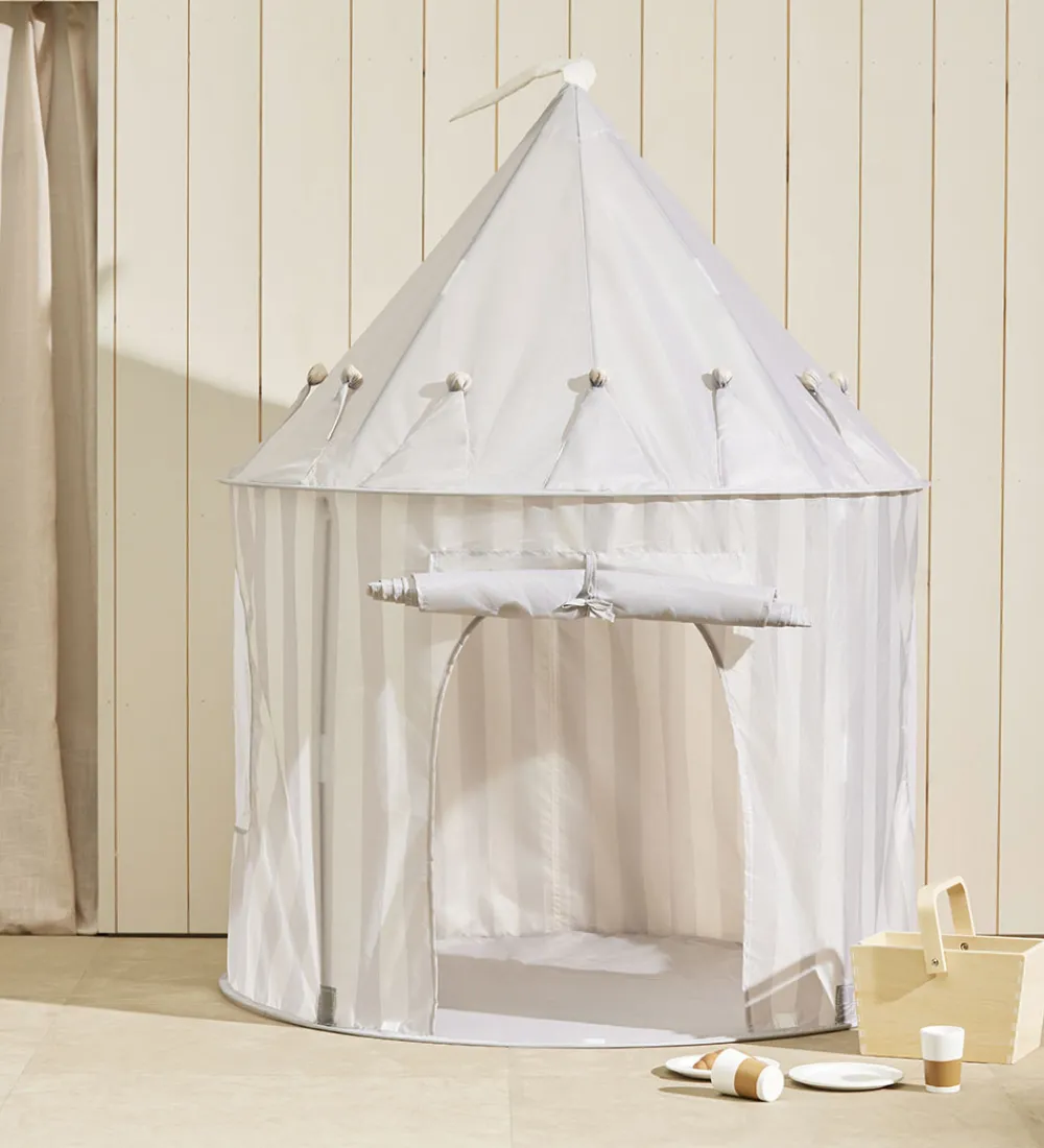 Kids Concept Legetelte|Legetelte>Legetelt - 100x130 cm - Grå Striber