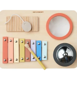 Kids Concept Musikinstrumenter|Musik-bord - Træ - 4 Instrumenter