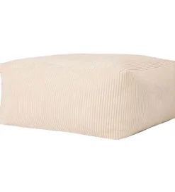 Kids Concept Puffer|Puf - 85x85x34 cm - Fløjl - Off-White