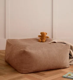 Kids Concept Puffer>Puf - 85x85x34 cm - Fløjl - Brun