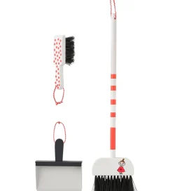 Kids Concept Trælegetøj|Rolleleg|Rengøringssæt - 60 cm - Hvid/Rød m. Mumitrolde