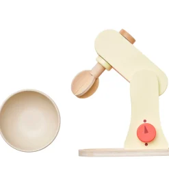 Kids Concept Trælegetøj|Rolleleg|Røremaskine - Træ - 17 cm - Lysegul/Rosa