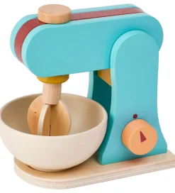 Kids Concept Trælegetøj|Rolleleg>Røremaskine - Træ - 17 cm - Blå