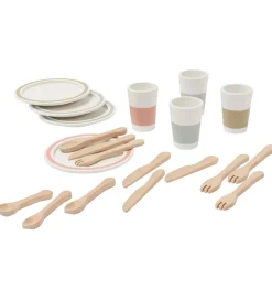 Kids Concept Legekøkken Og Legemøbel>Spisestel - Bistro - Træ/Hvid