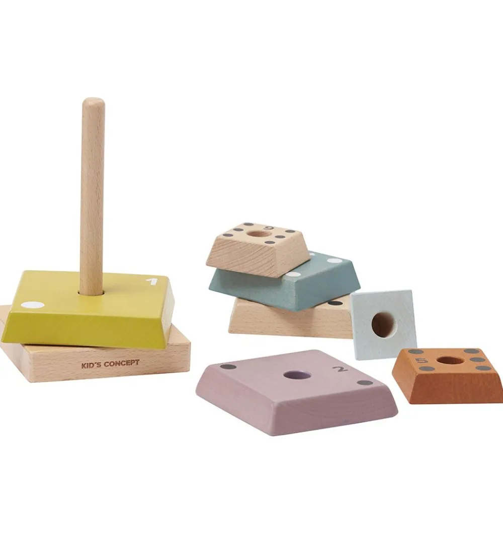 Kids Concept Stablelegetøj|Stabletårn - Plocktorn Pyramid - Neo - Multi