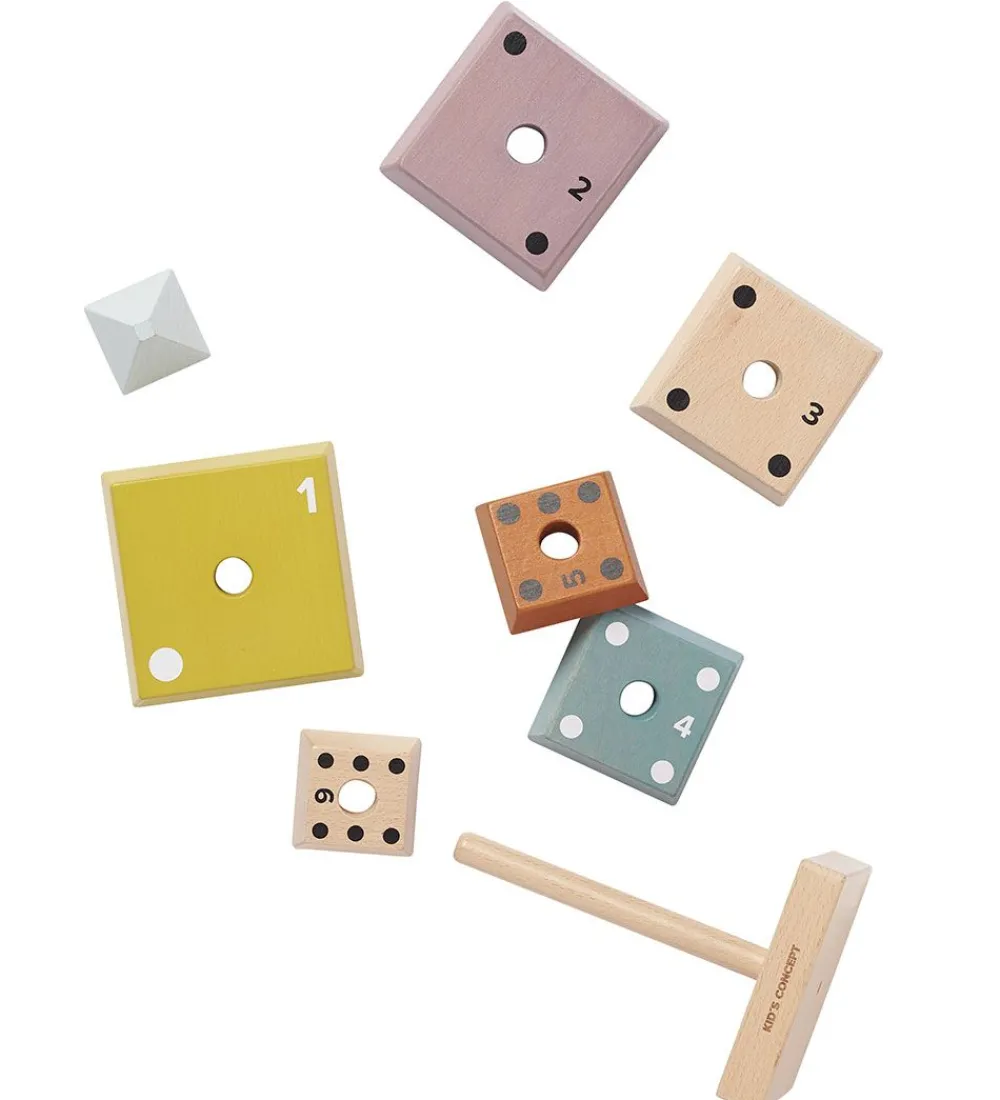 Kids Concept Stablelegetøj|Stabletårn - Plocktorn Pyramid - Neo - Multi