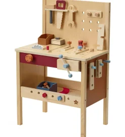 Kids Concept Legeværktøj|Legekøkken Og Legemøbel|Værktøjsbænk - 39 dele - Træ