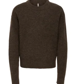 Børn Kids Only Bluser>Bluse - Strik - KogCamilla - Black Coffee/ Melange