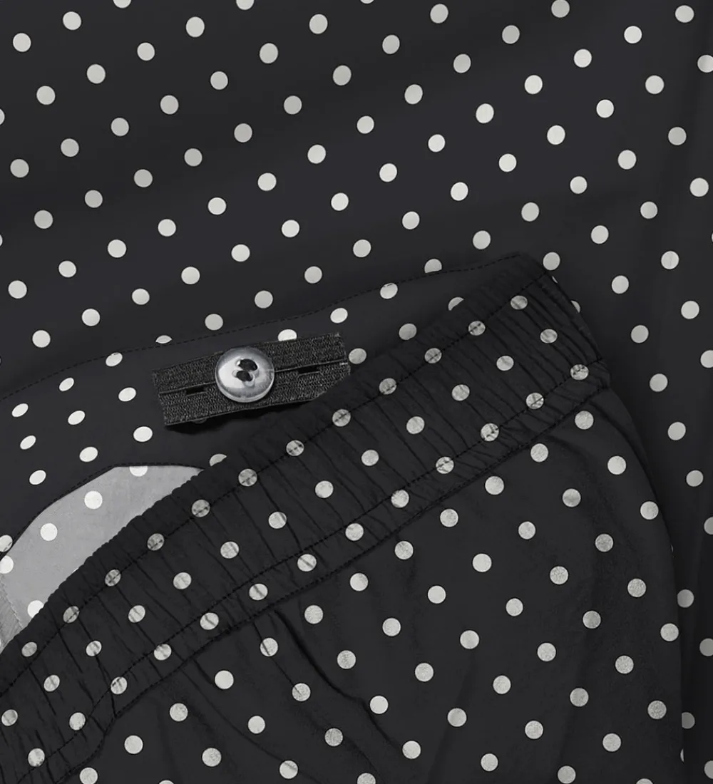 Børn Kids Only Bukser Og Jeans|Bukser - KogMelia - Black/Dots Cloud Dancer