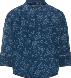 Børn Kids Only Skjorter|Denimjakke - KogGrace - Medium Blue Denim/Rose