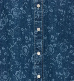 Børn Kids Only Skjorter|Denimjakke - KogGrace - Medium Blue Denim/Rose