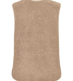 Børn Kids Only Veste>Fleecevest - Teddy - KogBaby - Cuban Sand/Vintage Badg