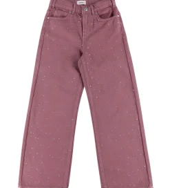 Børn Kids Only Bukser Og Jeans|Pigetøj|Jeans - KogCobain - Rose Brown/Rhinestones