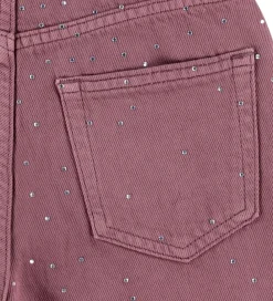 Børn Kids Only Bukser Og Jeans|Pigetøj|Jeans - KogCobain - Rose Brown/Rhinestones