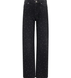 Børn Kids Only Bukser Og Jeans|Pigetøj>Jeans - KogCobain - Rhinestone - Washed Black