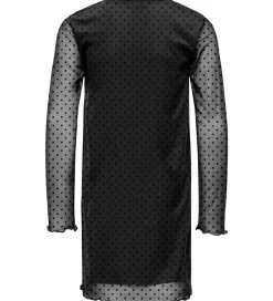 Børn Kids Only Kjoler|Kjole - Mesh - KogDora - Black/Dots Flock Black