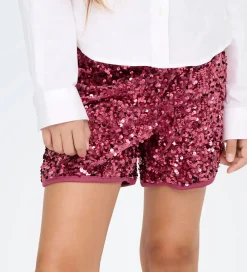 Børn Kids Only Shorts Og Knickers|Shorts - KogConfidence - Rose Wine m. Palietter