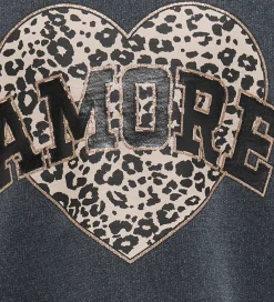 Børn Kids Only Sweatshirts|Sweatshirt - Noos - KogRuna - Phantom/Amore/Leo