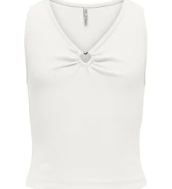 Børn Kids Only Toppe|Top - KogNessa - Rib - Cloud Dancer