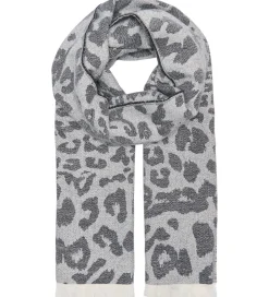 Børn Kids Only Tørklæder|Tørklæde - 170 cm - Strik - KogBrina - Sort m. Leopard