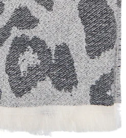 Børn Kids Only Tørklæder|Tørklæde - 170 cm - Strik - KogBrina - Sort m. Leopard