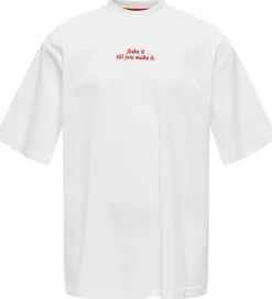 Børn Kids Only T-Shirts|T-shirt - KogBabette - Cloud Dancer/Croissant