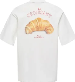Børn Kids Only T-Shirts|T-shirt - KogBabette - Cloud Dancer/Croissant