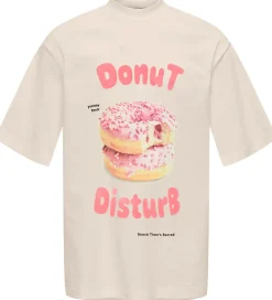 Børn Kids Only T-Shirts|T-shirt - KogBabette - Birch/Donut