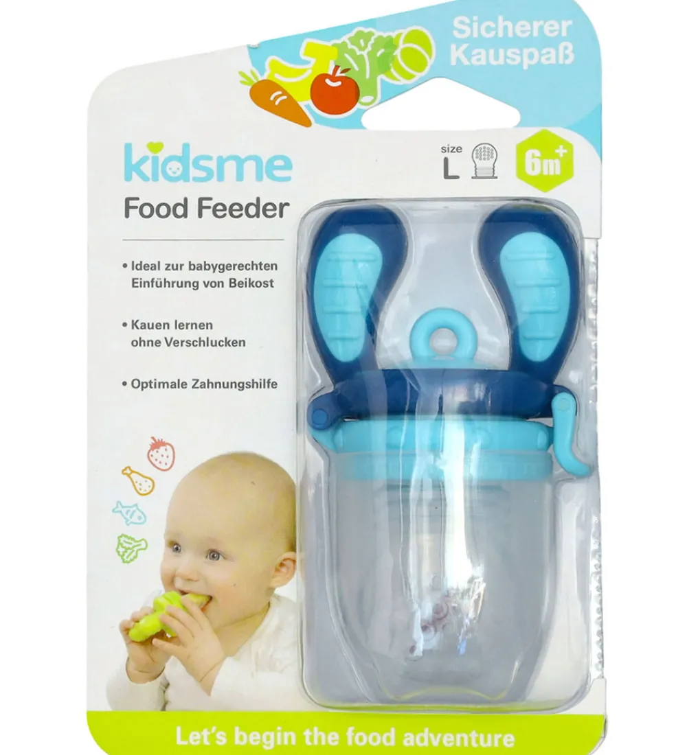 KidsMe Spisetid|Food Feeder - Large - Aquamarine