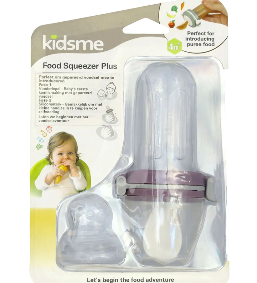 KidsMe Spisetid|Food Squeezer Plus - Plum