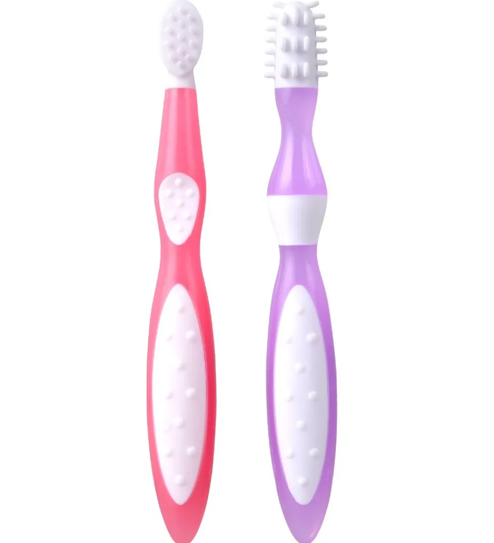 KidsMe Tandbørster|Min Første Tandbørste - Rød/Lilla