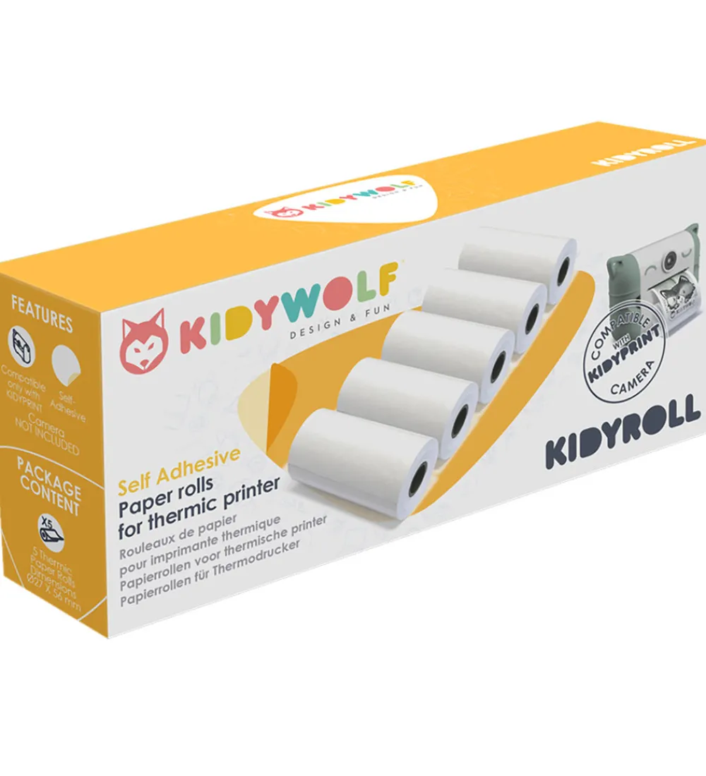 Børn Kidywolf Børnekamera>Fotopapir Til Printer - Kidyprint - Selvklæbende