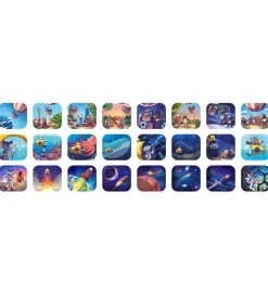 Kidywolf Lommelygter>Lommelygte m. Historier - Kidyslide - Blå