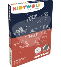Kidywolf Kreasæt>Refill Tegnemotiver - 60 motiver - Dinosaur/Galaxy