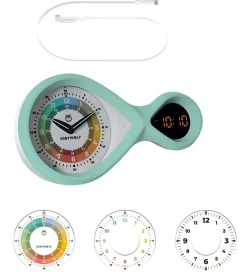 Kidywolf Ure></noscript>Vækkeur - Analog/Digital - Kidyalarm - Grøn