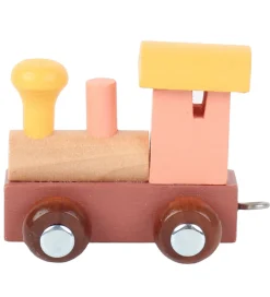 Kinder and Kids Fødselsdagstoge|Bogstaver|Lokomotiv til Navnetog - Peach